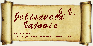 Jelisaveta Vajović vizit kartica